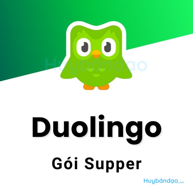 Mua tài khoản Duolingo gói super 1 Duolingo gói Supper