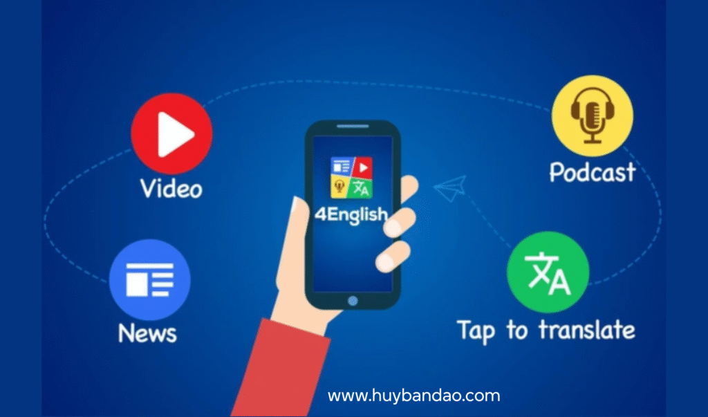 mua tài khoản 4 English gói pro